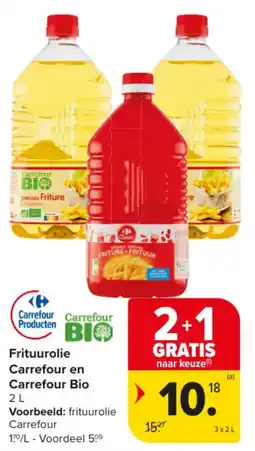 Carrefour Market Frituurolie Carrefour en Carrefour Bio aanbieding