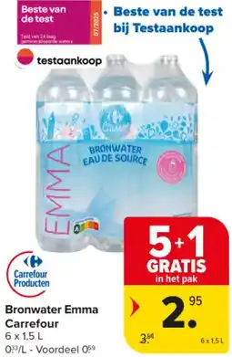 Carrefour Market Bronwater Emma aanbieding