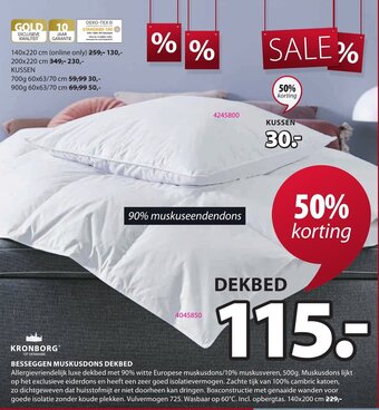 Besseggen Muskusdons Dekbed
