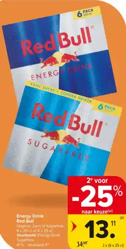 Carrefour Market Red Bull Energy Drink aanbieding