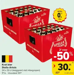 Carrefour Market Stella Artois Krat bier aanbieding