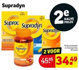 Kruidvat 2 x Energy Tabs 30 stuks aanbieding
