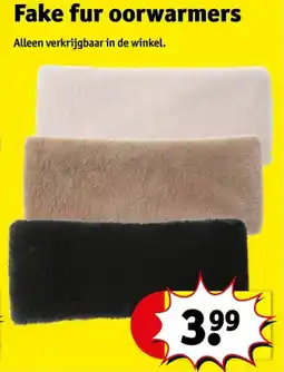 Kruidvat Fake fur oorwarmers aanbieding