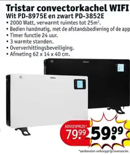 Kruidvat Tristar convectorkachel WIFI aanbieding