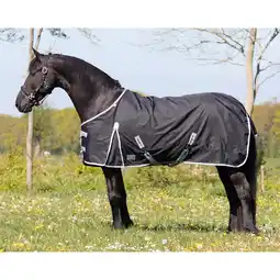 Decathlon Outdoordeken voor paarden met een grote hals QHP 300g aanbieding