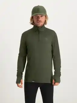 Decathlon Poederbaas Four Seasons Midlayer Pully Heren Lightweight Groen aanbieding