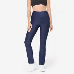 Decathlon Fitness legging met rechte pijpen dames marineblauw aanbieding