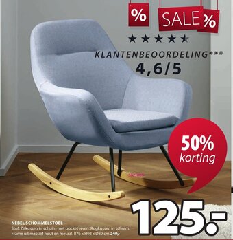 Jysk Nebel Schommelstoel aanbieding
