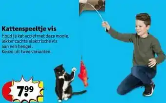 Kruidvat Kattenspeeltje vis aanbieding