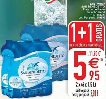 Cora Eau - water san benedetto aanbieding