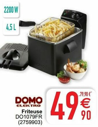 Cora Domo elektro friteuse do1079fr aanbieding