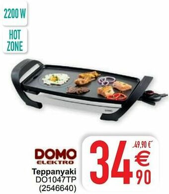 Cora Domo elektro teppanyaki do1047tp aanbieding