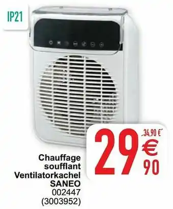 Chauffage soufflant ventilatorkachel saneo 002447