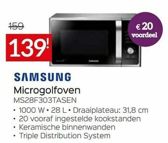 Selexion Samsung microgolfoven ms28f303tasen aanbieding