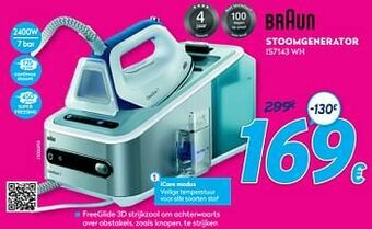 Krëfel Braun stoomgenerator is7143 wh aanbieding