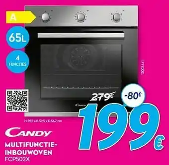 Krëfel Candy multifunctieinbouwoven fcp502x aanbieding
