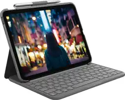 Krëfel Slim Folio toetsenbordcover (Azerty FR) voor iPad (2021 & 2022) - Grijs aanbieding
