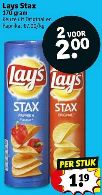Kruidvat Lays stax aanbieding