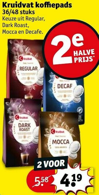 Kruidvat Kruidvat koffiepads aanbieding