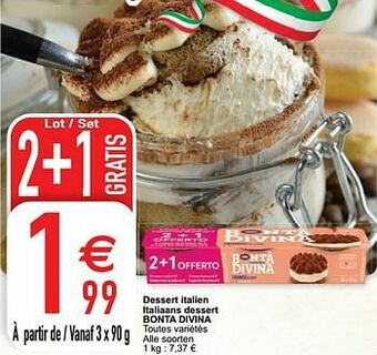Cora Dessert italien italiaans dessert bonta divina aanbieding