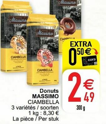 Cora Donuts massimo ciambella aanbieding