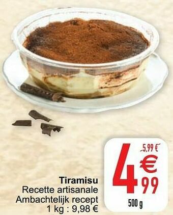 Cora Tiramisu aanbieding