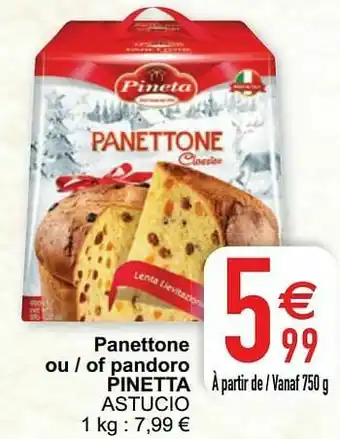 Cora Panettone ou - of pandoro pinetta astucio aanbieding