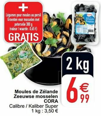 Cora Moules de zélande zeeuwse mosselen cora aanbieding