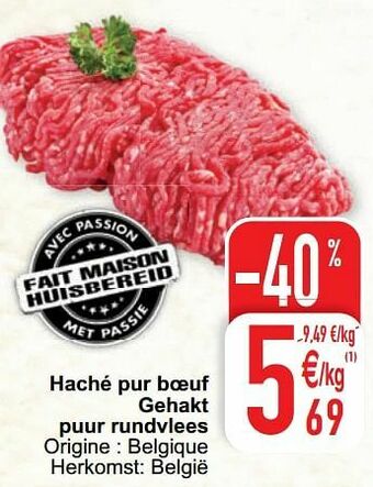 Cora Haché pur boeuf gehakt puur rundvlees aanbieding