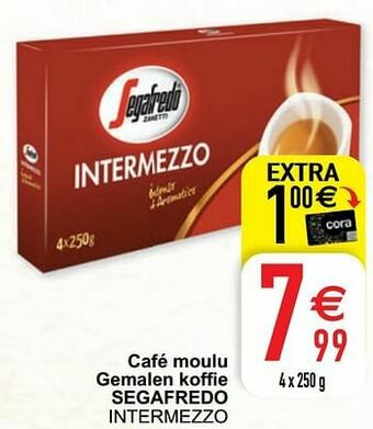 Cora Café moulu gemalen koffie segafredo intermezzo aanbieding