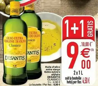 Cora Huile d’olive extra vierge extra zuivere olijfolie desantis classico aanbieding