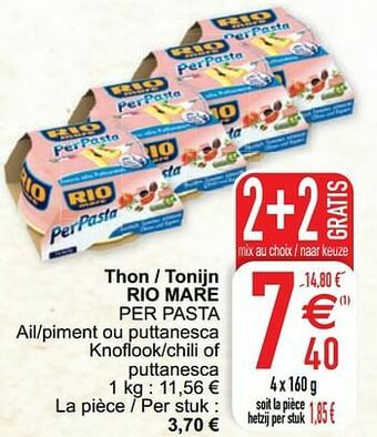 Cora Thon - tonijn rio mare per pasta aanbieding