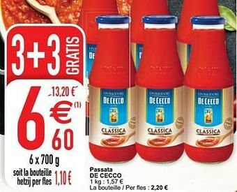Cora Passata de cecco aanbieding