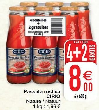Cora Passata rustica cirio aanbieding