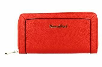 Kisses of Pearl Portefeuille Dames Dames Portemonnaie Groot 20x10x3 Cm - Rood