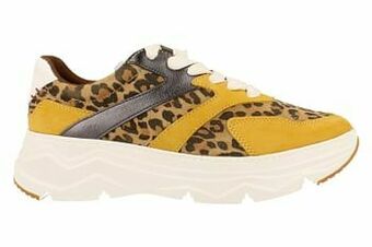 Berca Shoes S. Oliver Sneaker Laag Dames Chunky Trend Okergeel - Geel aanbieding