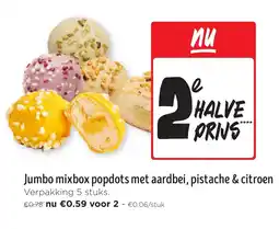 Jumbo Jumbo mixbox popdots met aardbei, pistache & citroen aanbieding
