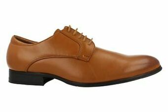 Berca Shoes Florentina Geklede Veterschoen - Cognac aanbieding
