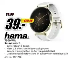 MediaMarkt hama 7000 Wit Smartwatch aanbieding