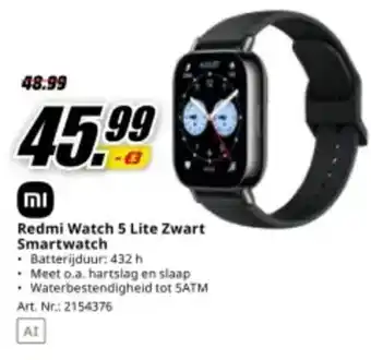 Redmi Watch 5 Lite Zwart Smartwatch