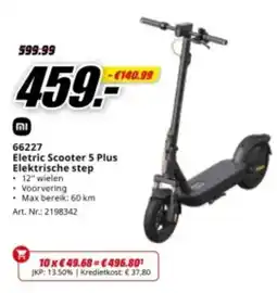MediaMarkt 66227 Eletric Scooter 5 Plus Elektrische step aanbieding