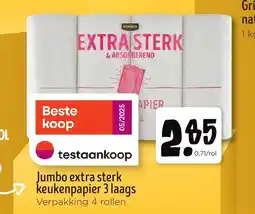 Jumbo Jumbo extra sterk keukenpapier 3 laags aanbieding