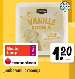 Jumbo Jumbo vanille roomijs aanbieding