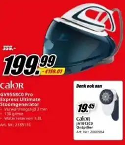 MediaMarkt Calor GV9558C0 Pro Express Ultimate Stoomgenerator aanbieding