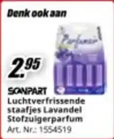 MediaMarkt Scanpart luchtverfrissende staafjes lavandel stofzuigerparfum aanbieding
