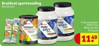 Kruidvat 100% pure whey vanilla aanbieding
