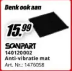 MediaMarkt Scanpart 140120002 Anti-vibratie mat aanbieding