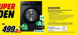 MediaMarkt Samsung WW1UDG5B25AB SuperSpeed 5000 Serie Wasmachine voorlader aanbieding
