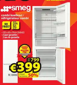 ElectroStock Smeg Combi koelkast / réfrigérateur combi aanbieding