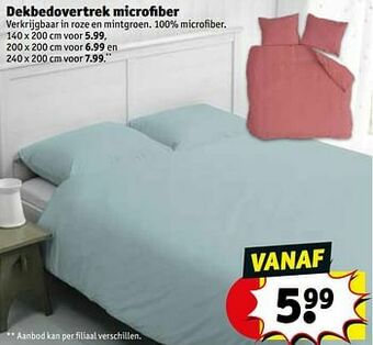 Kruidvat Dekbedovertrek microfiber aanbieding